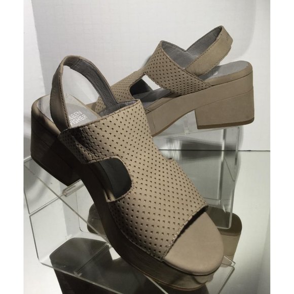 NEW EILEEN FISHER Dean Platform Slingback Sandals, Multiple Sizes - MSRP $240.00 - Picture 9 of 10